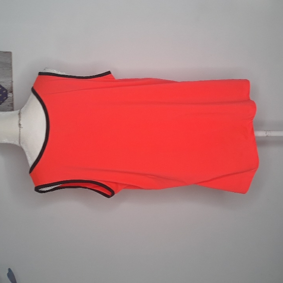 Full Beauty Sports neon orange and black tank top - Picture 4 of 8